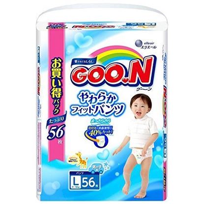 图片 大王 GOO.N 拉拉裤(男) L 大号短裤式纸尿裤（9-14kg）
