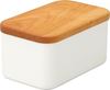 图片 野田珐琅 搪瓷黄油盒 黄油罐 天然木盖 200g/450