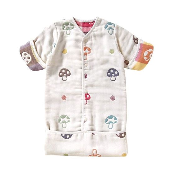 图片 Hoppetta 日本直邮日本制新生儿衣服/婴幼儿睡袍 六重纱睡袍